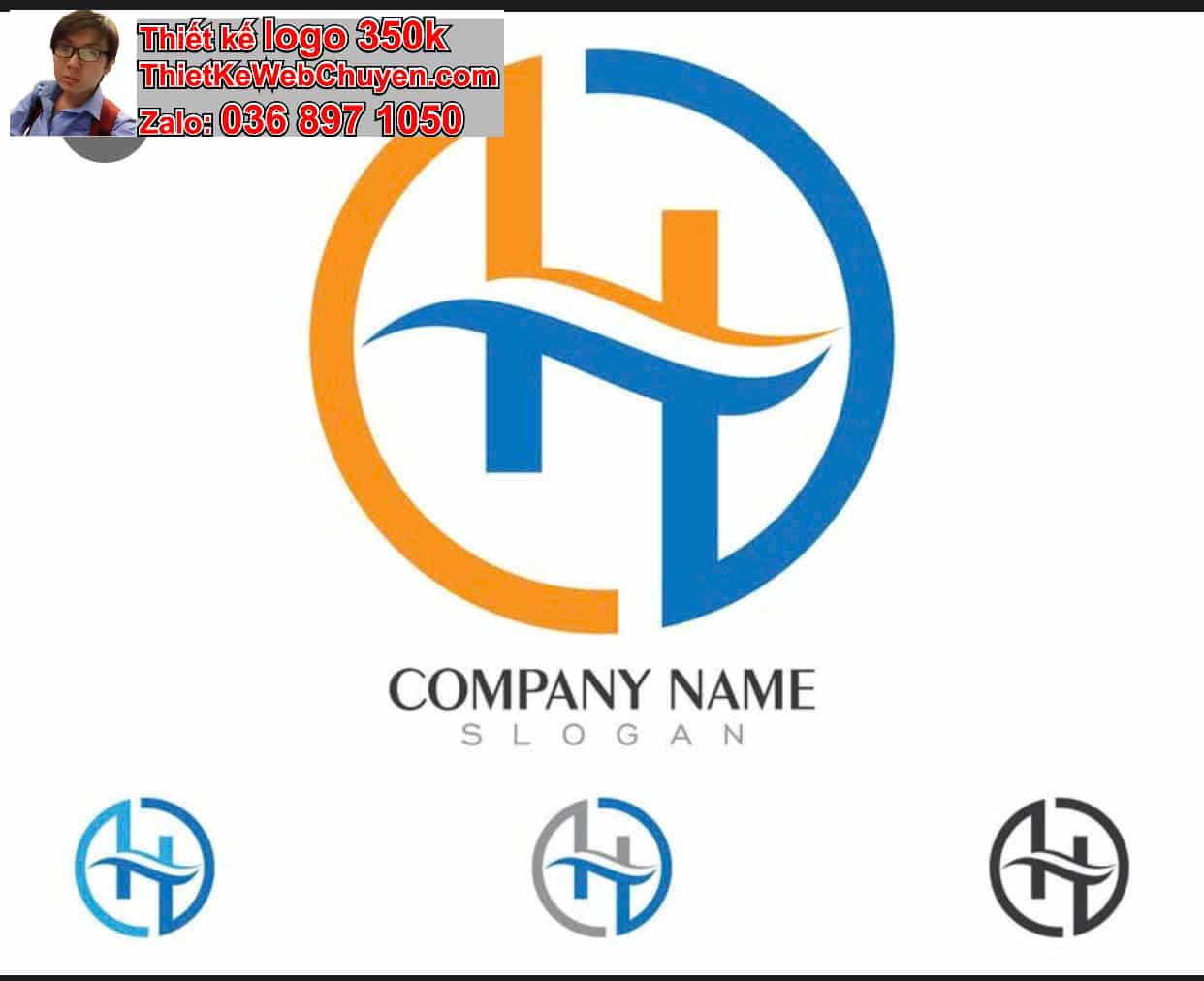 Thiết kế logo công ty tên Hải