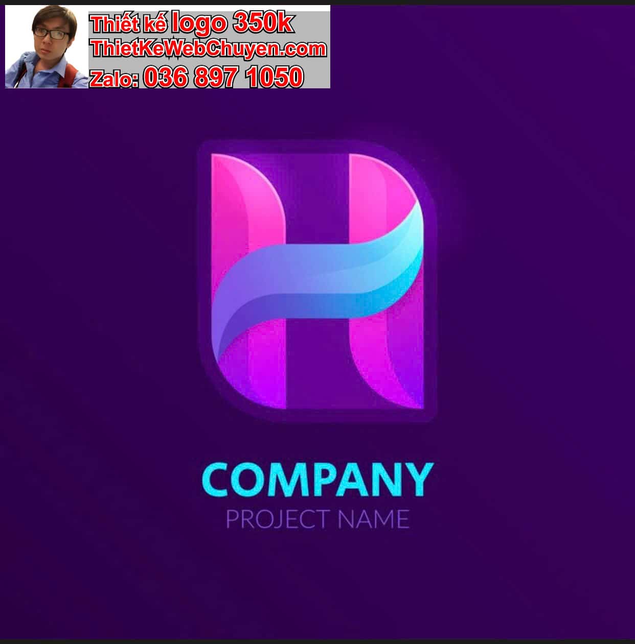 Thiết kế logo công ty tên Hải