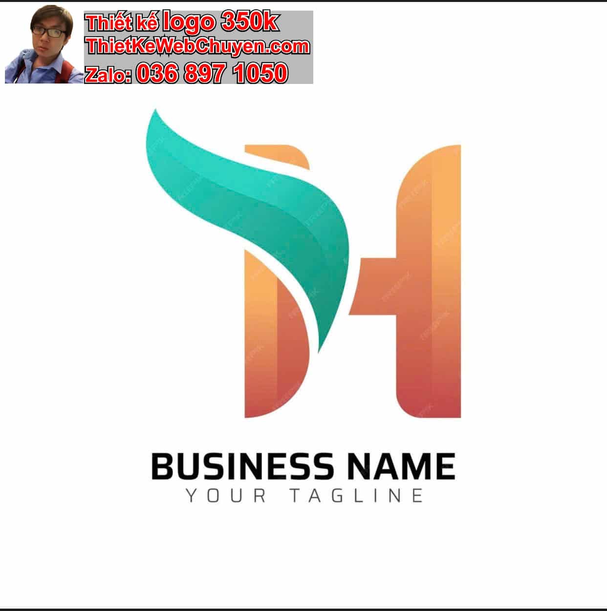 Thiết kế logo công ty tên Hậu