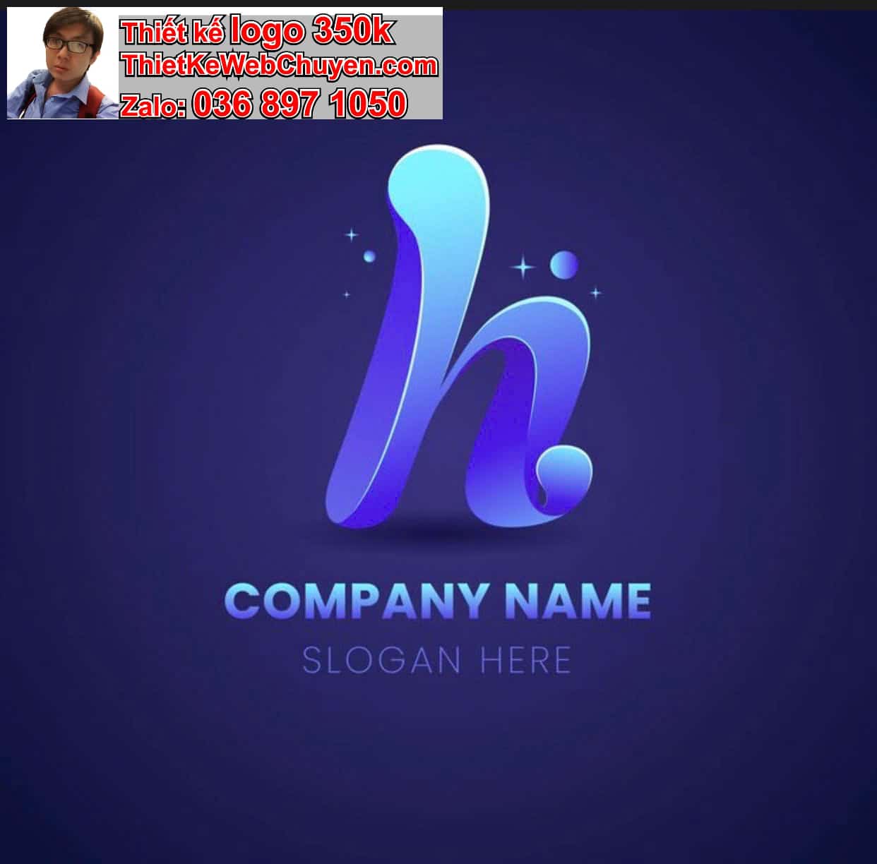 Thiết kế logo công ty tên Hậu