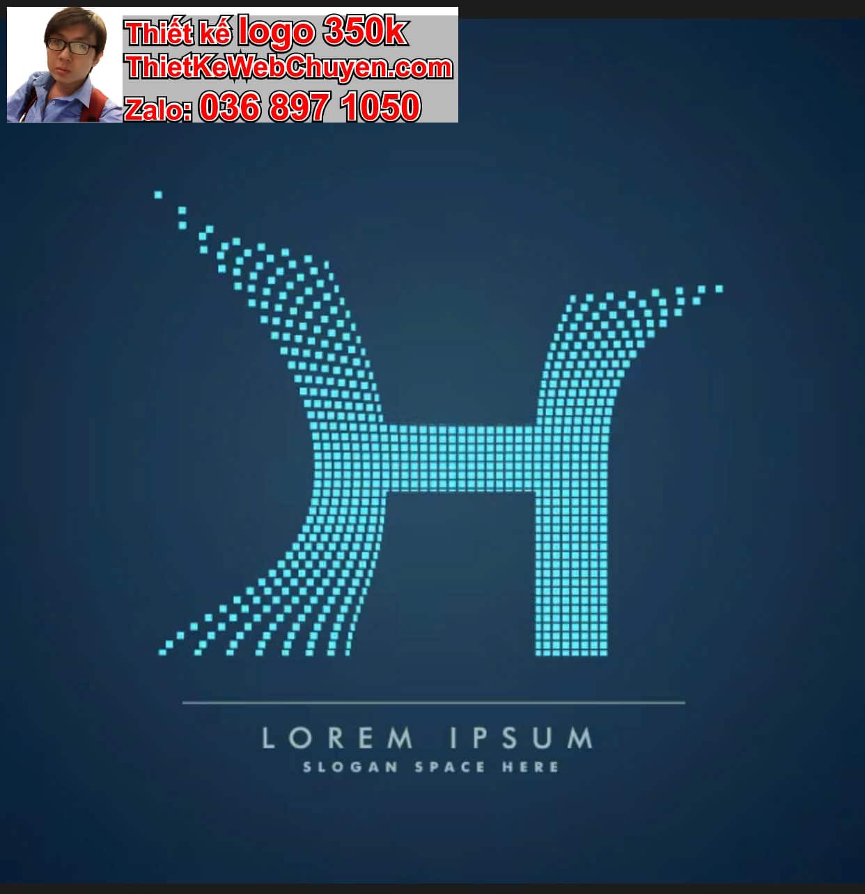 Thiết kế logo công ty tên Hậu