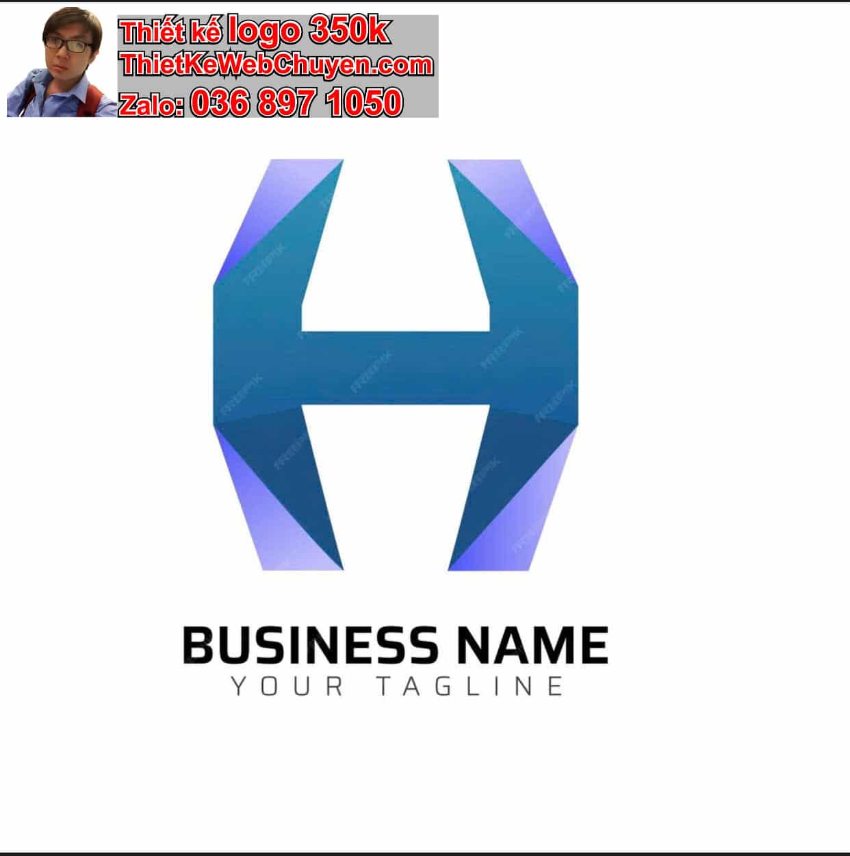 Thiết kế logo công ty tên Hoàng 