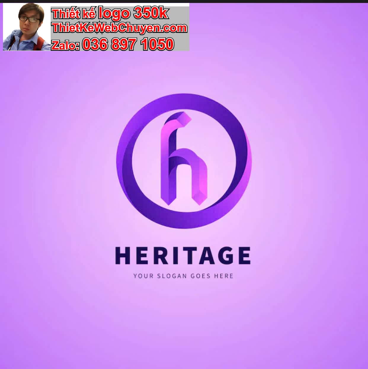 Thiết kế logo công ty tên Hưng