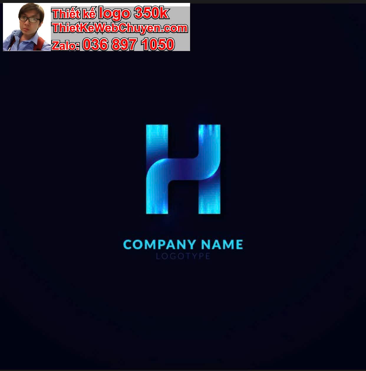 Thiết kế logo công ty tên Hùng