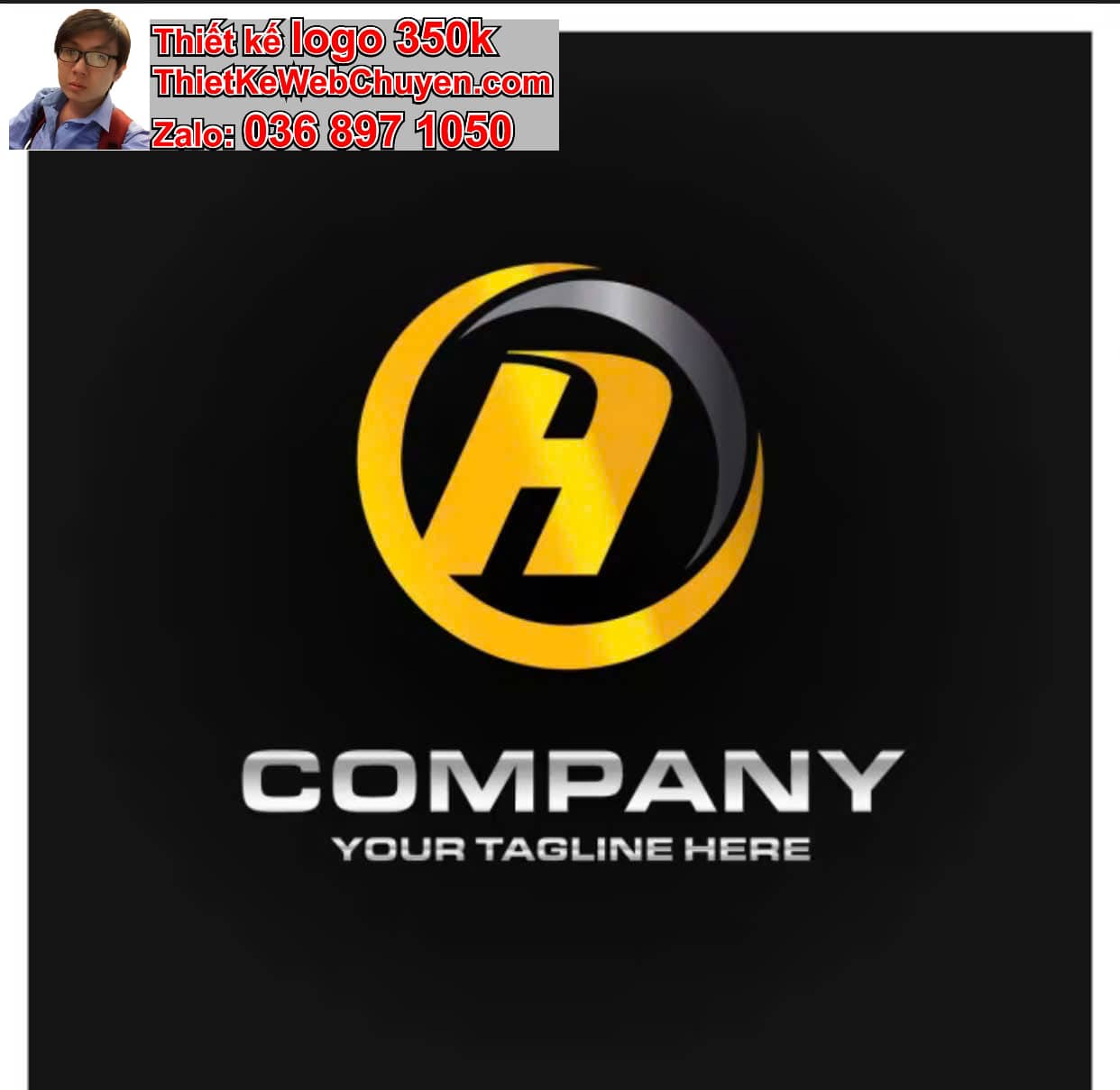 Thiết kế logo công ty tên Hùng