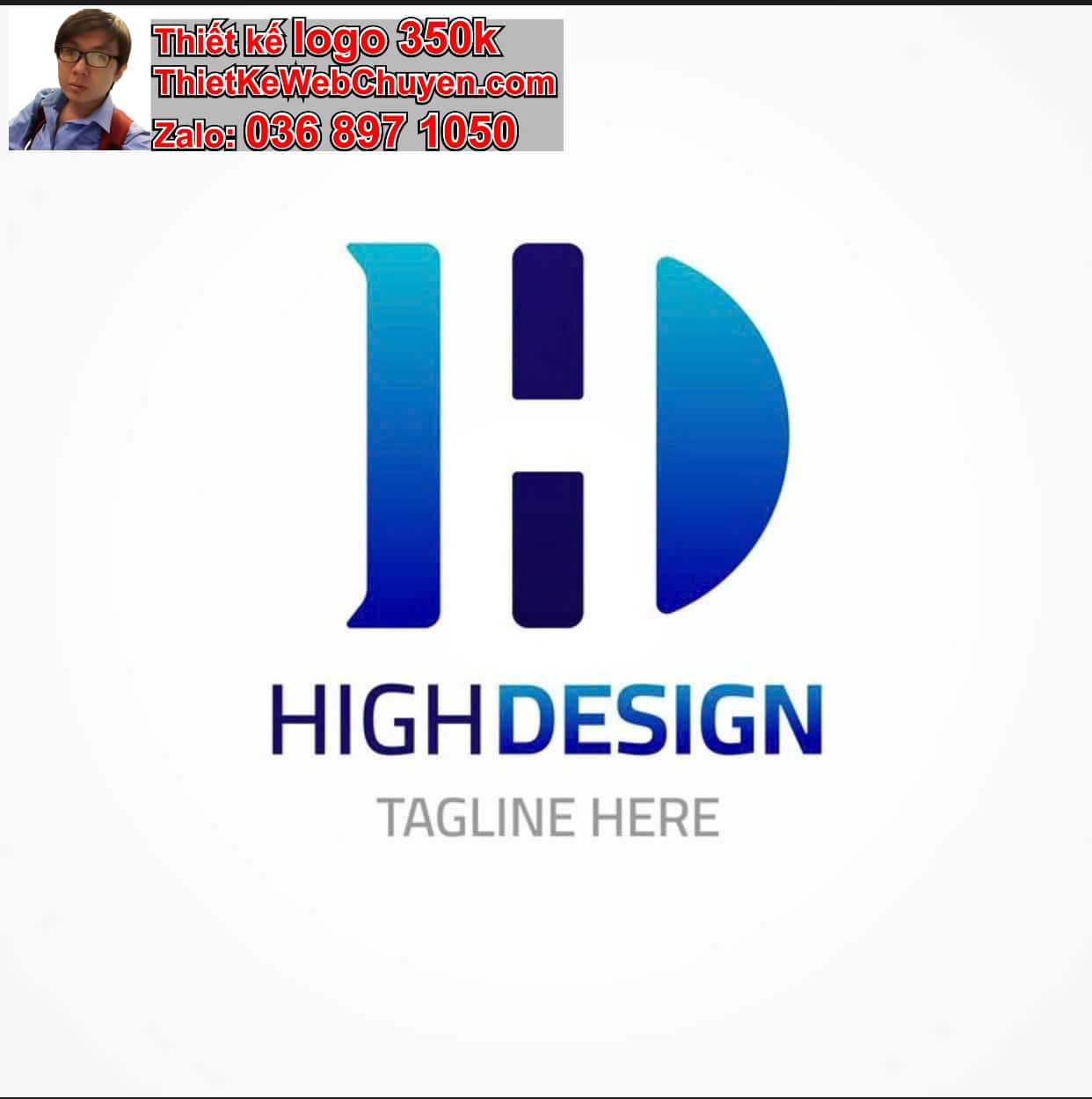 Thiết kế logo công ty tên Hùng