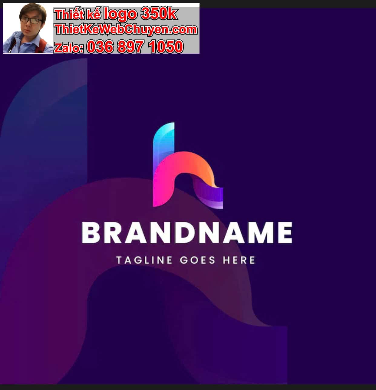 Thiết kế logo công ty tên Hùng