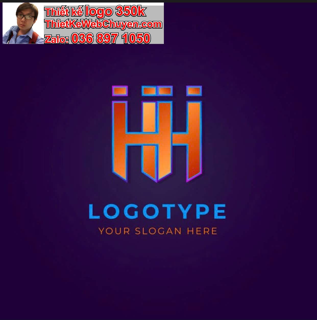 Thiết kế logo công ty tên Huy