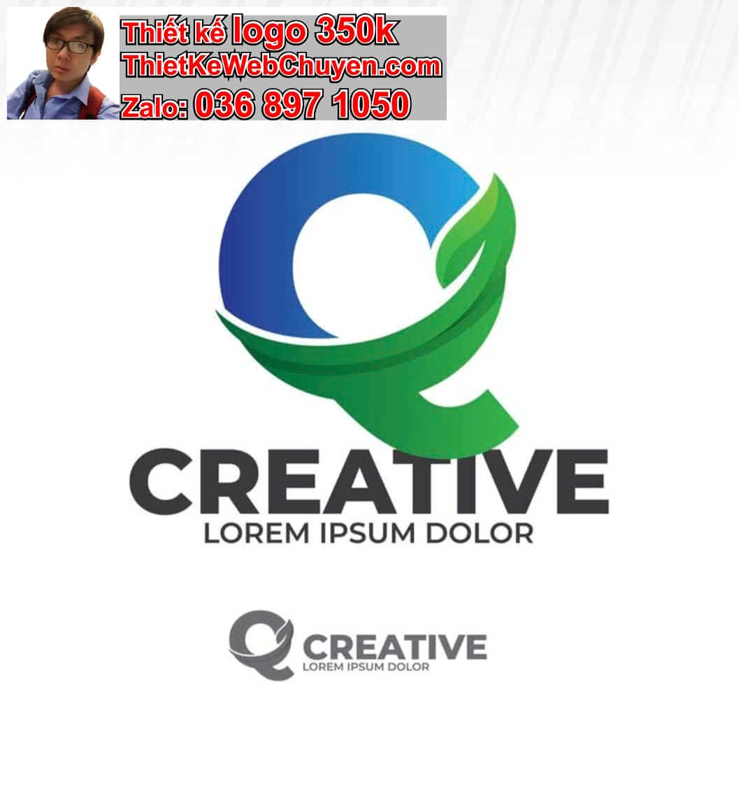 Thiết kế logo công ty tên Quang