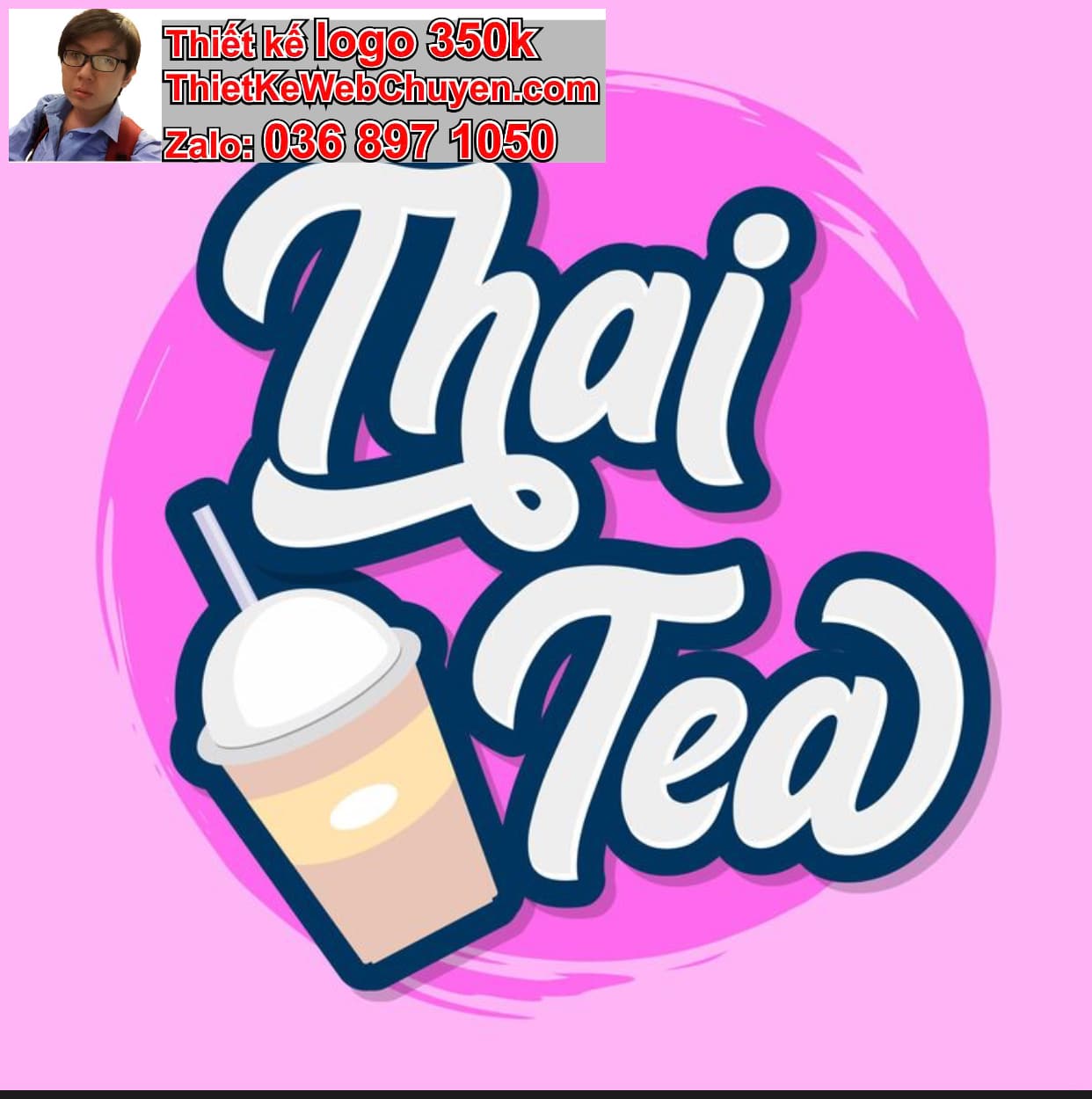 Thiết kế logo công ty trà sữa giá rẻ