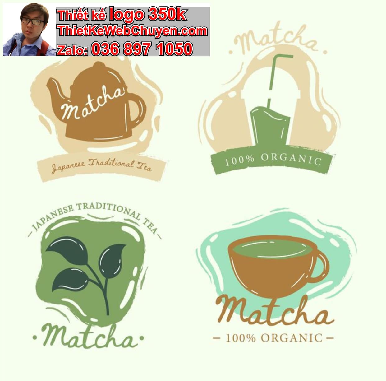 Thiết kế logo công ty trà sữa giá rẻ