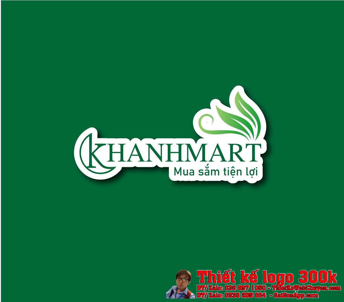 Thiết kế logo cửa hàng tiện lợi KhanhMart