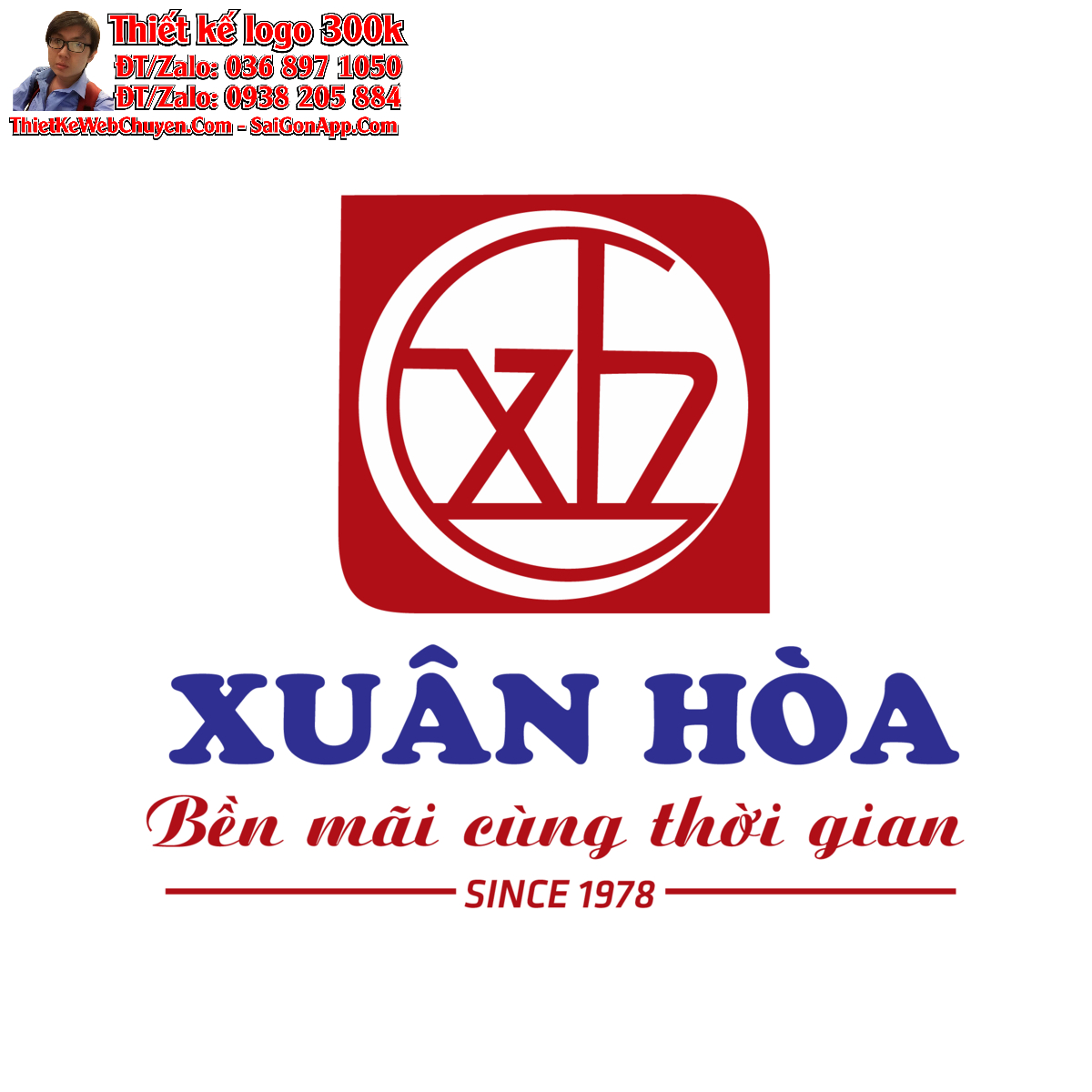 Thiết kế logo cửa hàng tổng hợp Xuân Hòa
