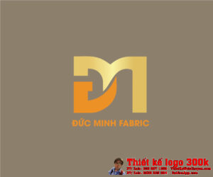 Thiết kế logo cửa hàng vải Đức Minh