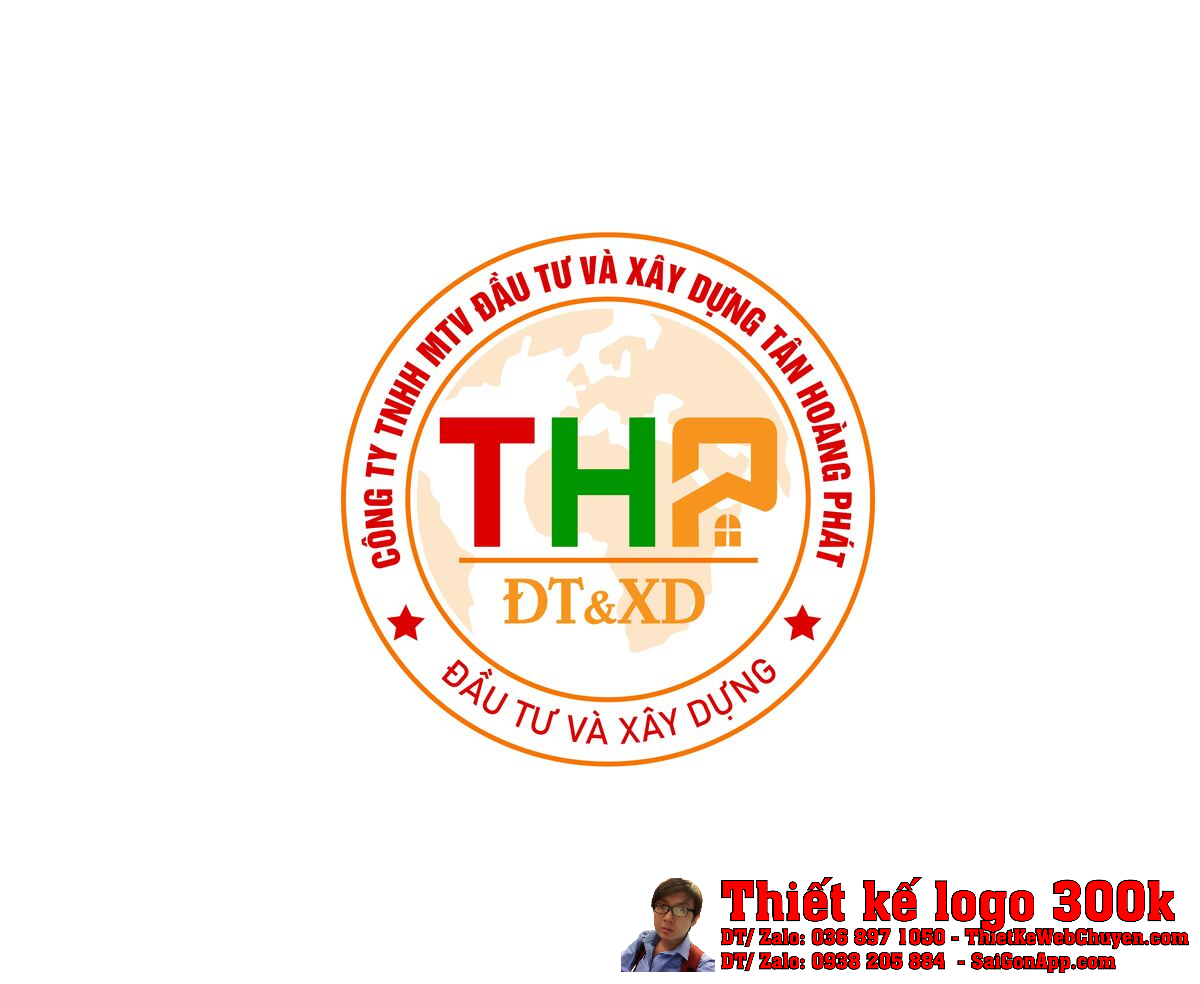 Thiết kế logo đầu tư và xây dựng Tân Hoàng Phát Thiết kế logo đầu tư và xây dựng Tân Hoàng Phát