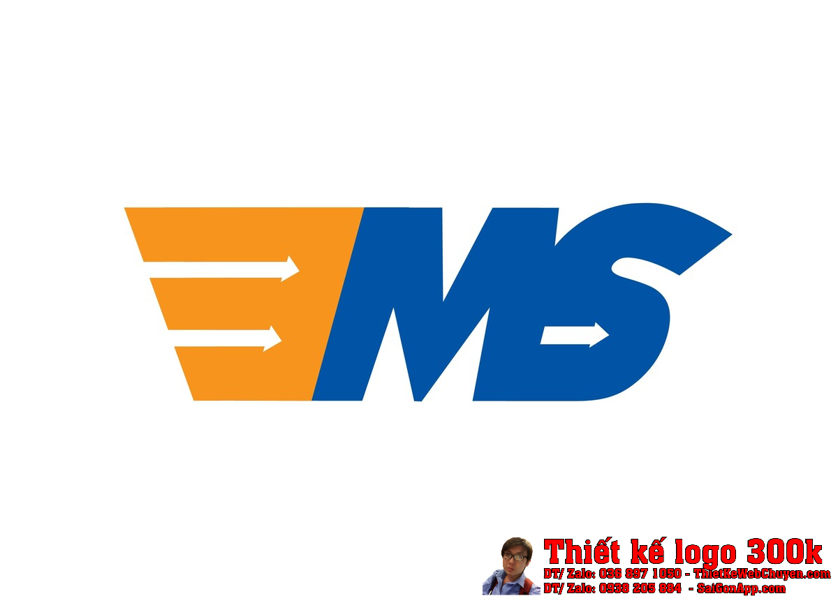 Thiết kế logo dịch vụ chuyển phát EMS Thiết kế logo dịch vụ chuyển phát EMS