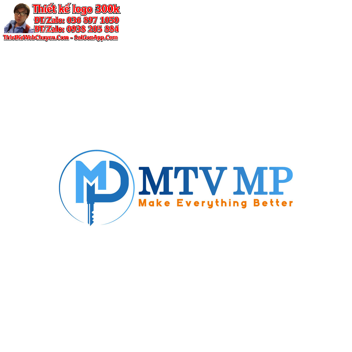 Mẫu 1 Thiết kế logo dịch vụ kế toán, kiểm toán, thuế MTV MP