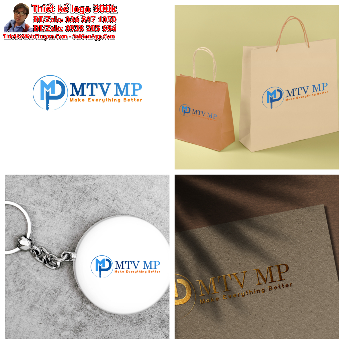 Mẫu 5 Thiết kế logo dịch vụ kế toán, kiểm toán, thuế MTV MP