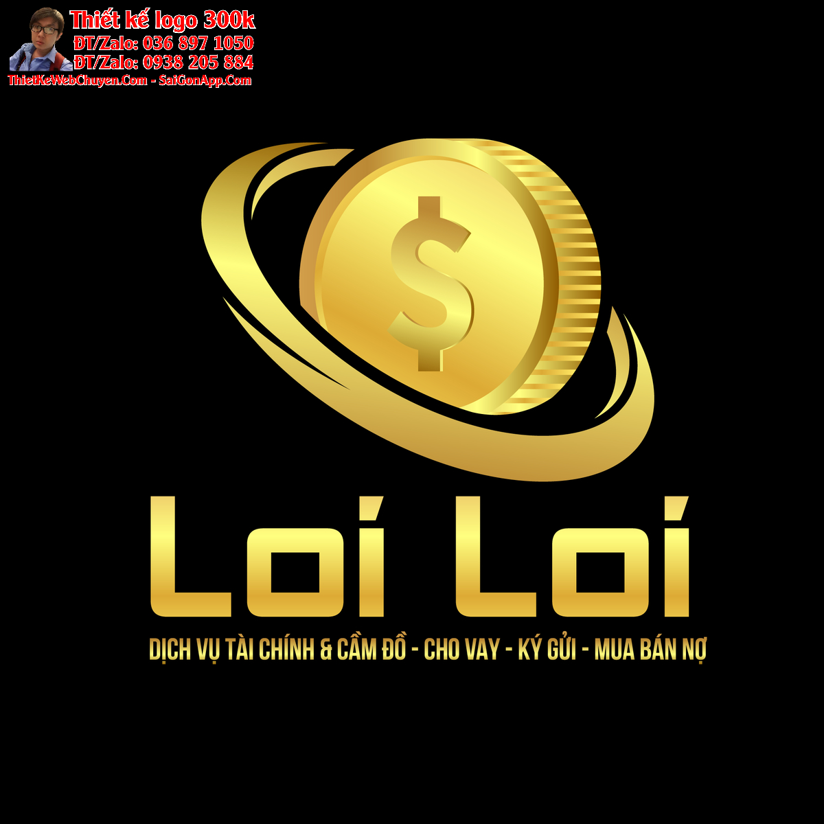Thiết kế logo dịch vụ tài chính & cầm đồ LoiLoi