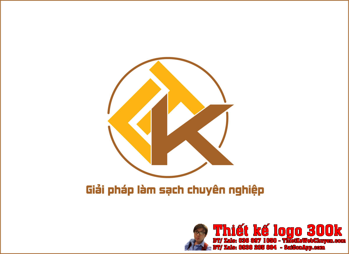 Thiết kế logo dịch vụ vệ sinh LTK 