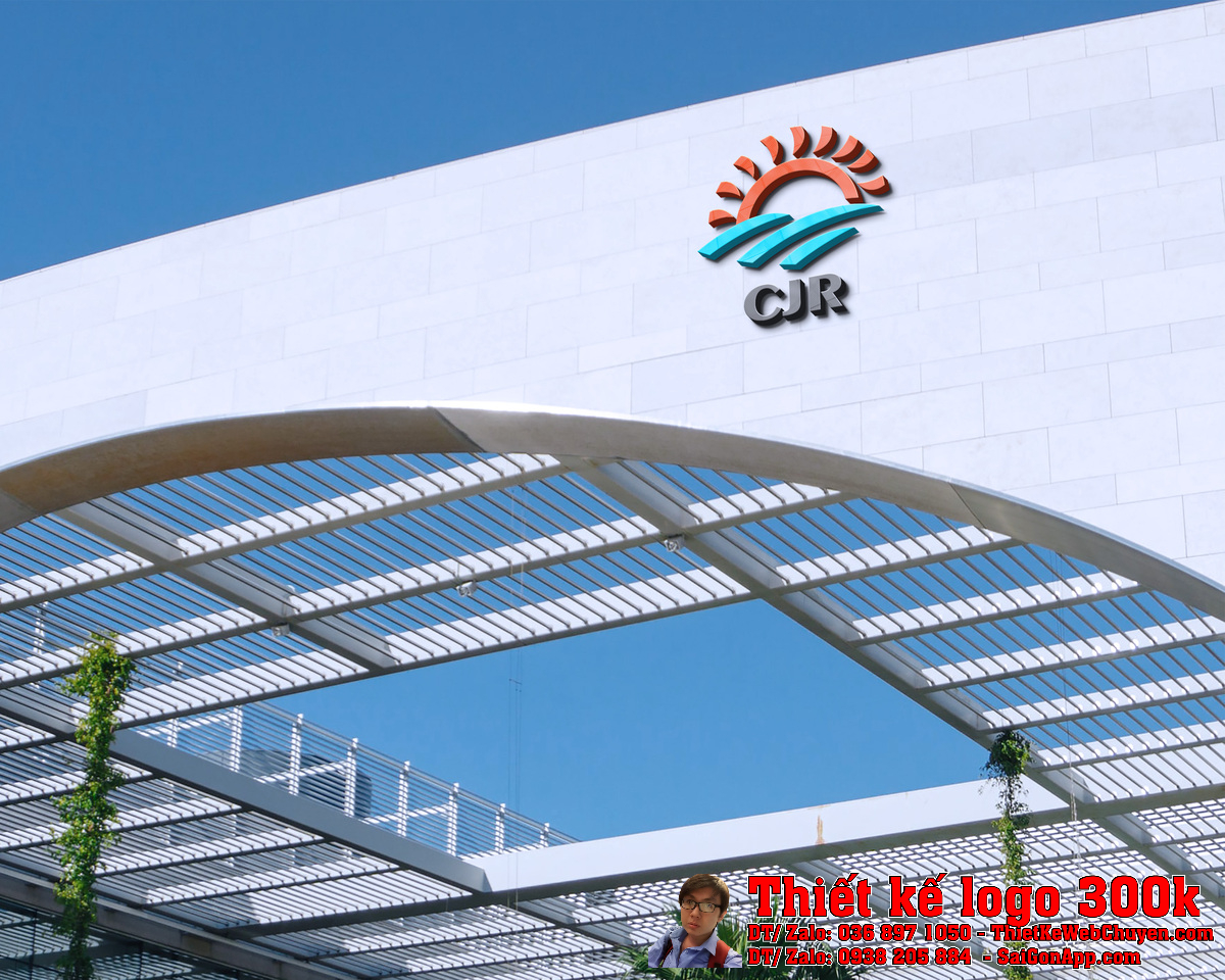 Phối cảnh logo điện mặt trời CJR