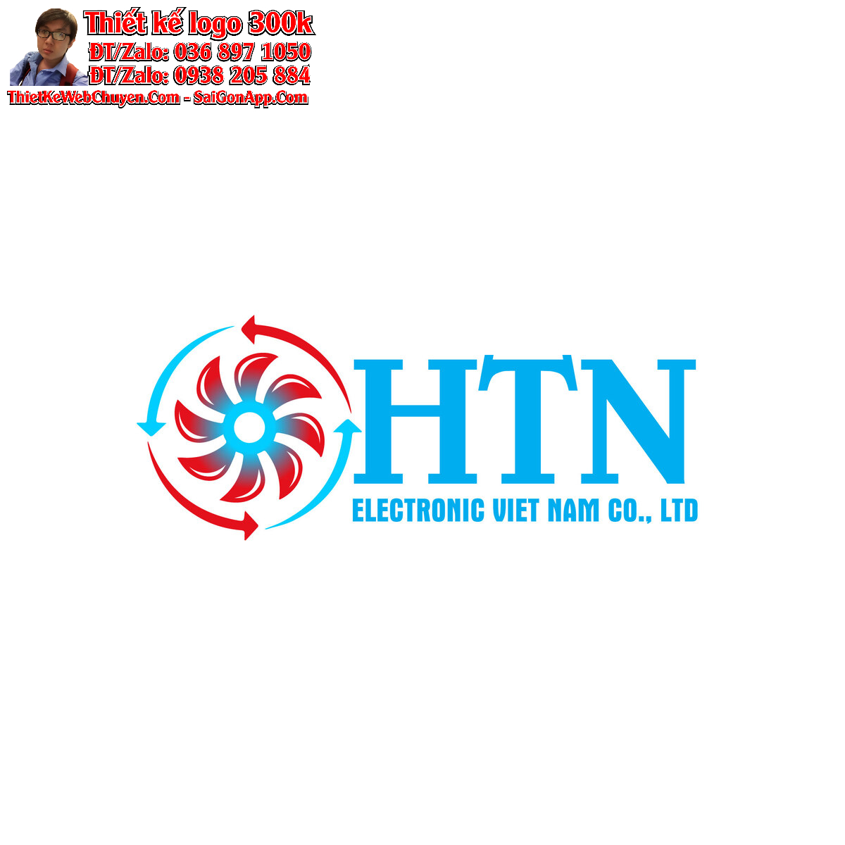 Thiết kế logo điện tử HTN