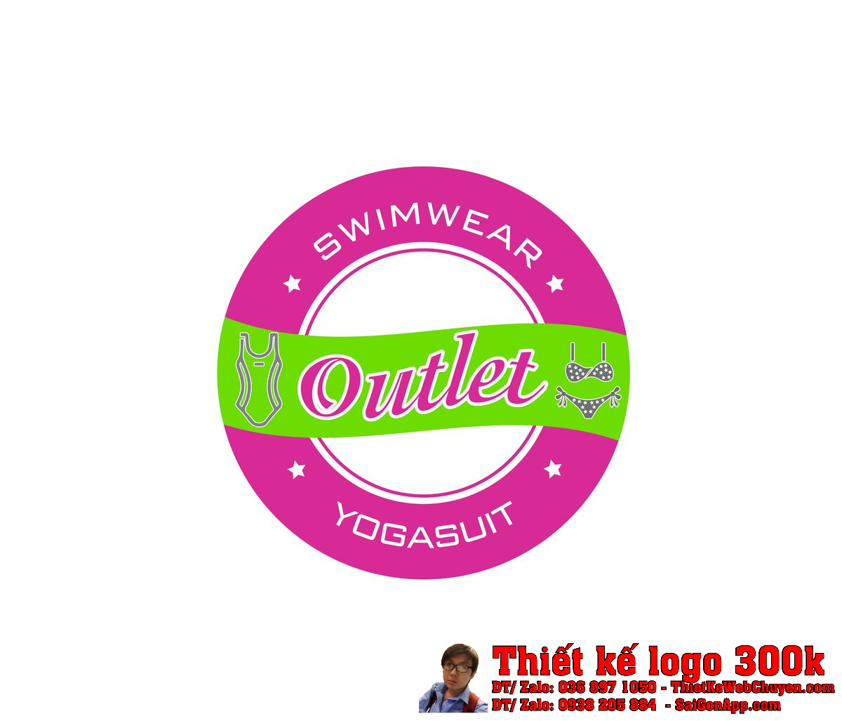Thiết kế logo đồ bơi và đồ yoga Outlet Thiết kế logo đồ bơi và đồ yoga Outlet