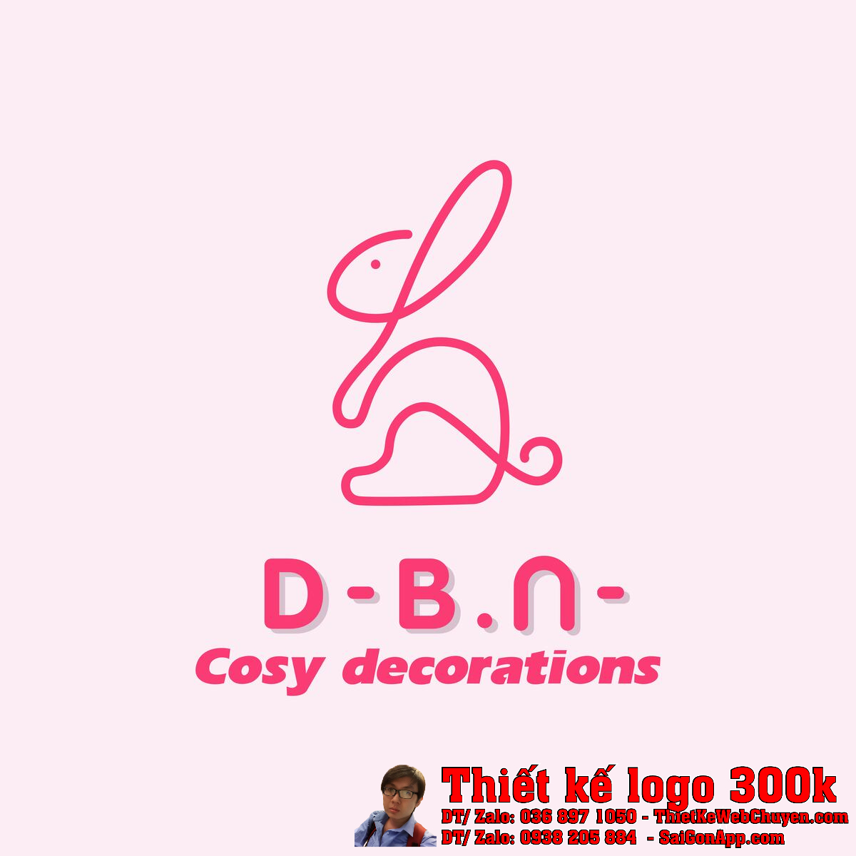 Thiết kế logo đồ decor trang trí công ty DBN bản chuẩn