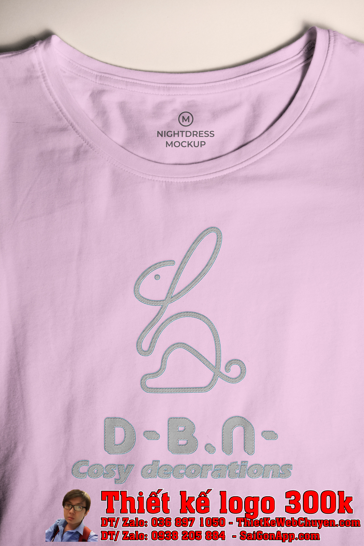 Thiết kế logo đồ decor trang trí công ty DBN phong cách dễ thương