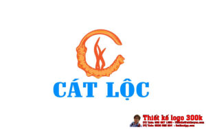 Thiết kế logo đông trùng hạ thảo CÁT LỘC