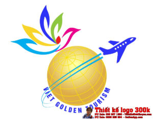 Thiết kế logo du lịch Viet Golden Tourist