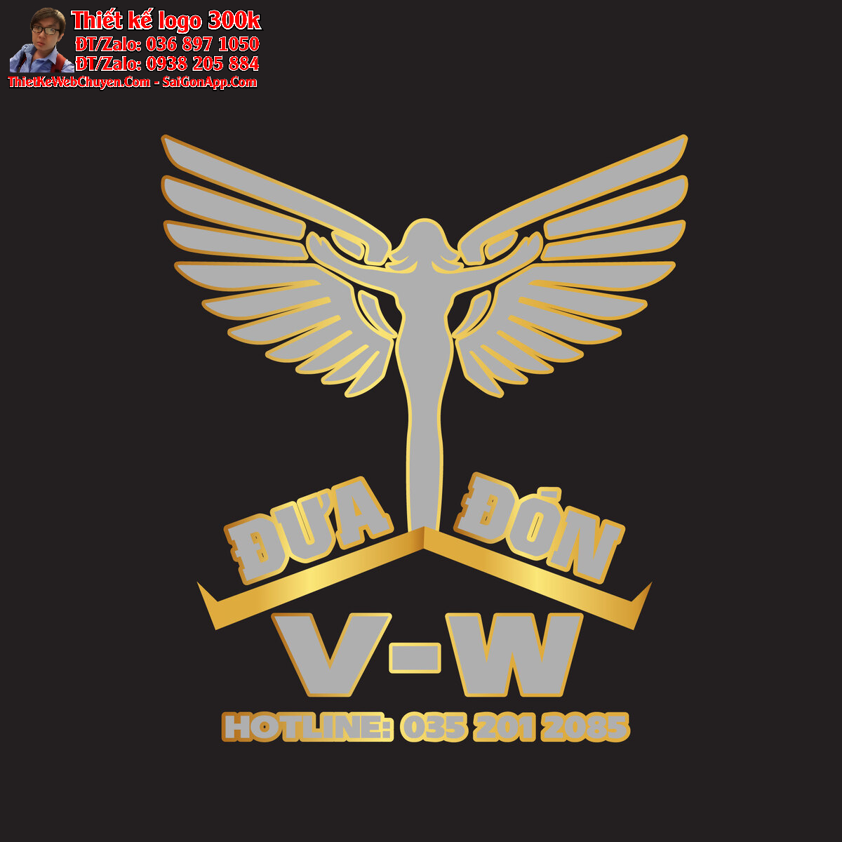 Thiết kế logo đưa đón học sinh V-W