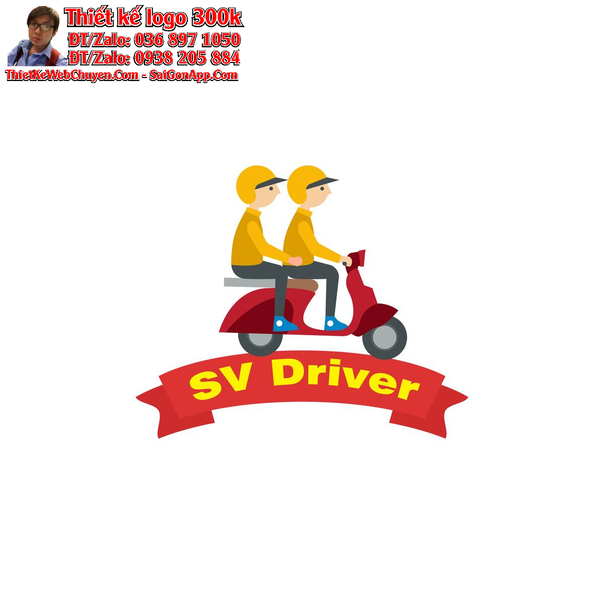 Thiết kế logo đưa đón khách đi nhậu về Driver