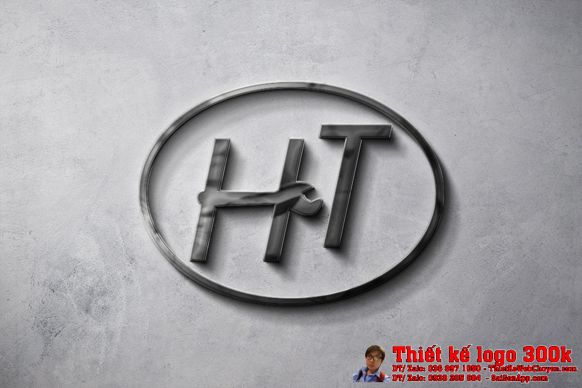 Thiết kế logo dụng cụ cơ khí HandTools trên vật phẩm quà tặng