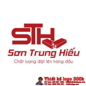 Thiết kế logo gạch Sơn Trung Hiếu