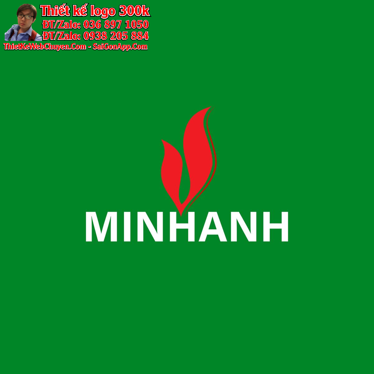 Thiết kế logo gas MINHANH