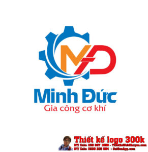Thiết kế logo gia công cơ khí Minh Đức