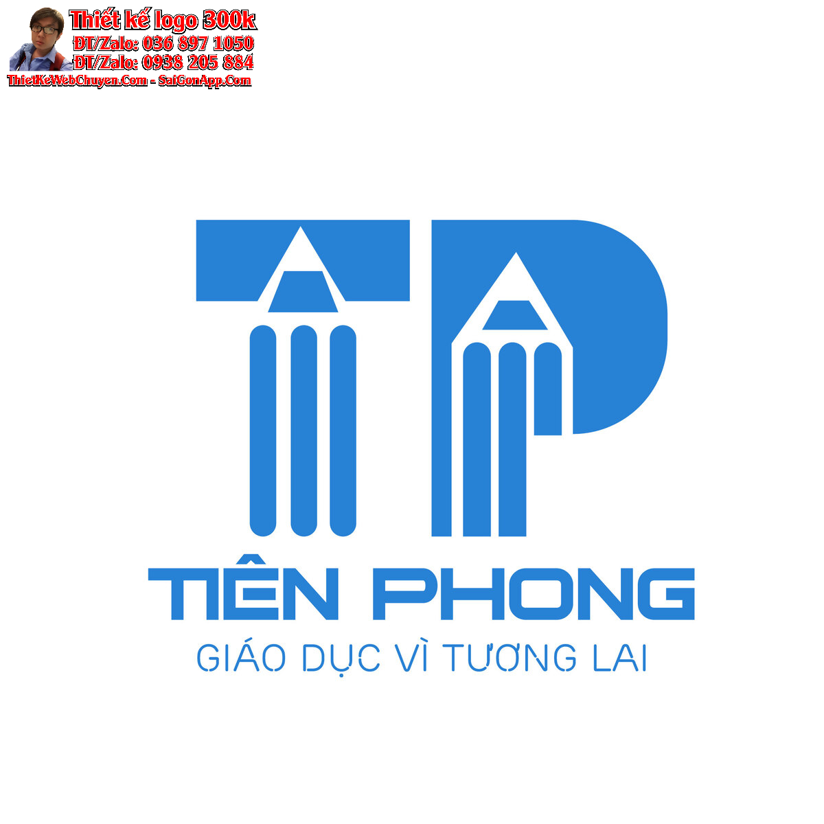Thiết kế logo giáo dục Tiên Phong