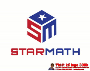 Thiết kế logo giáo dục toán Starmath