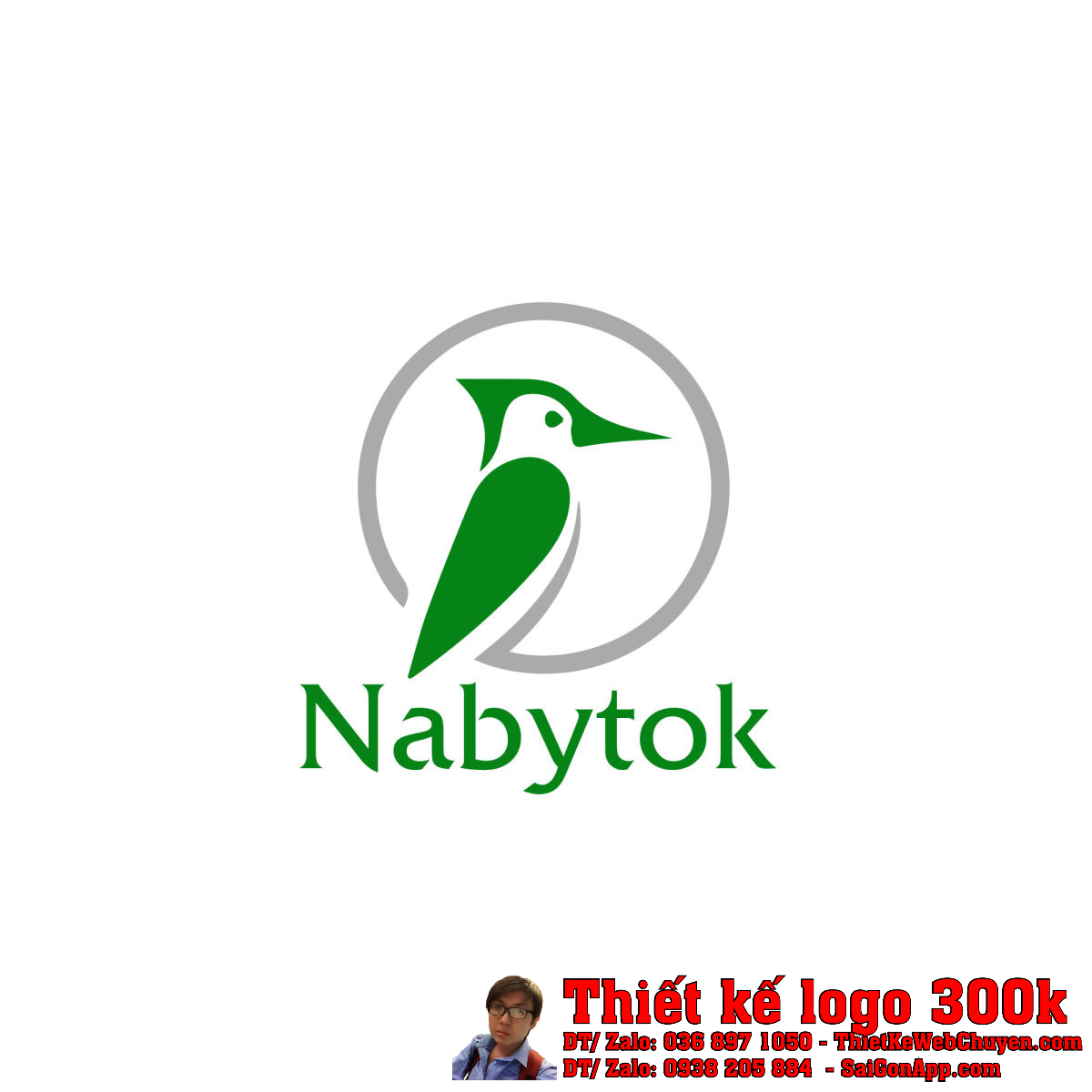 Thiết kế logo gỗ nội thất NaByTok chính hãng