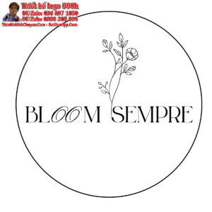 Thiết kế logo hoa giả Bloom Sempre