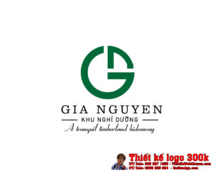 Thiết kế logo khu nghỉ dưỡng Gia Nguyễn