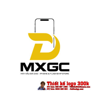 Thiết kế logo kinh doanh Iphone và Flagship cũ MXGC