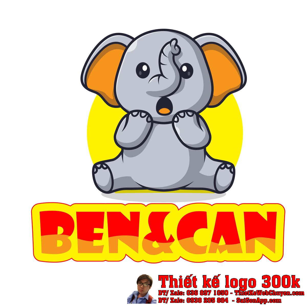 Thiết kế logo kinh doanh hàng Thái Lan BEN&CAN Thiết kế logo kinh doanh hàng Thái Lan BENCAN