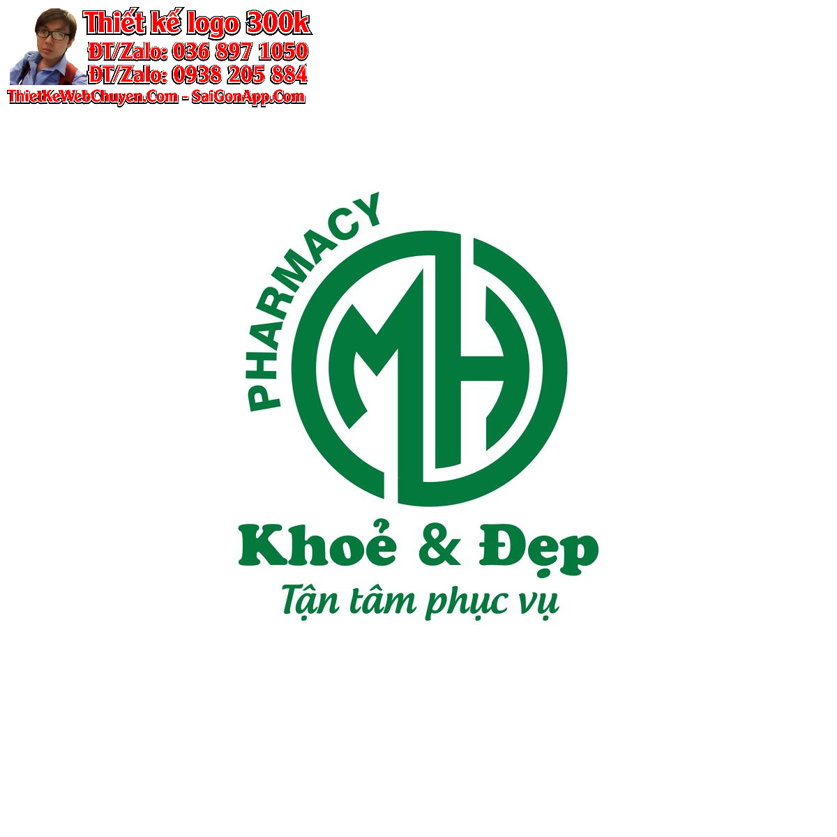 Thiết kế logo làm đẹp Spa MH