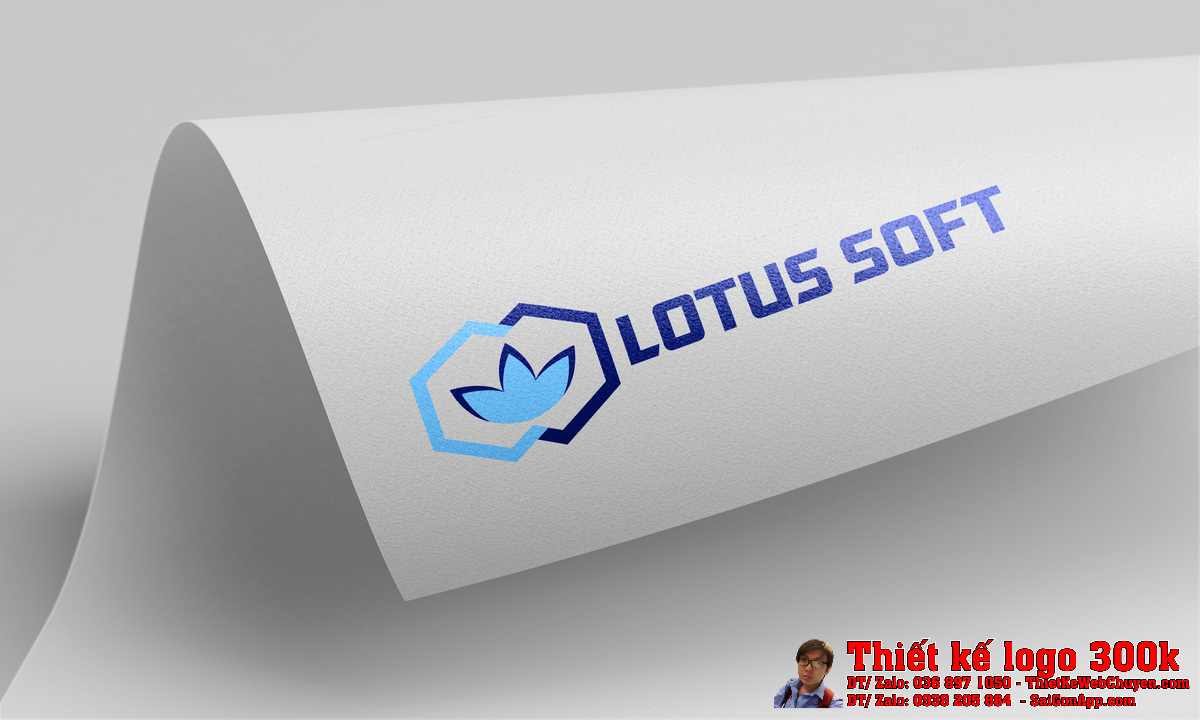 Thiết kế logo lập trình phần mềm LOTUS Thiết kế logo lập trình phần mềm LOTUS - Phối cảnh