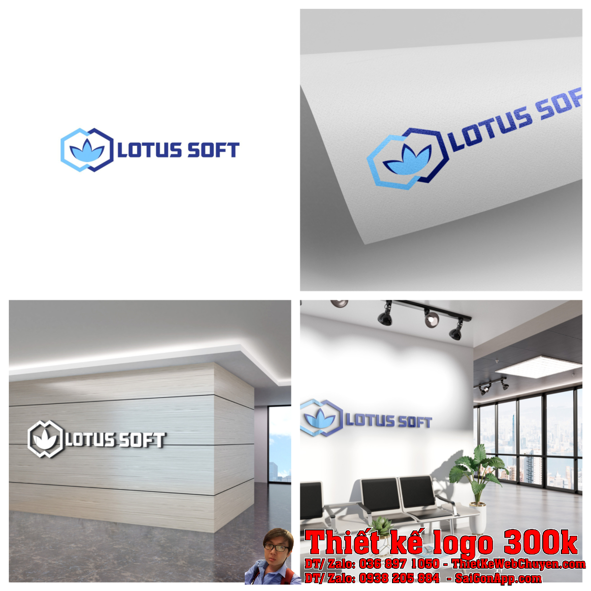 Thiết kế logo lập trình phần mềm LOTUS Thiết kế logo lập trình phần mềm LOTUS - Kích cỡ nhỏ