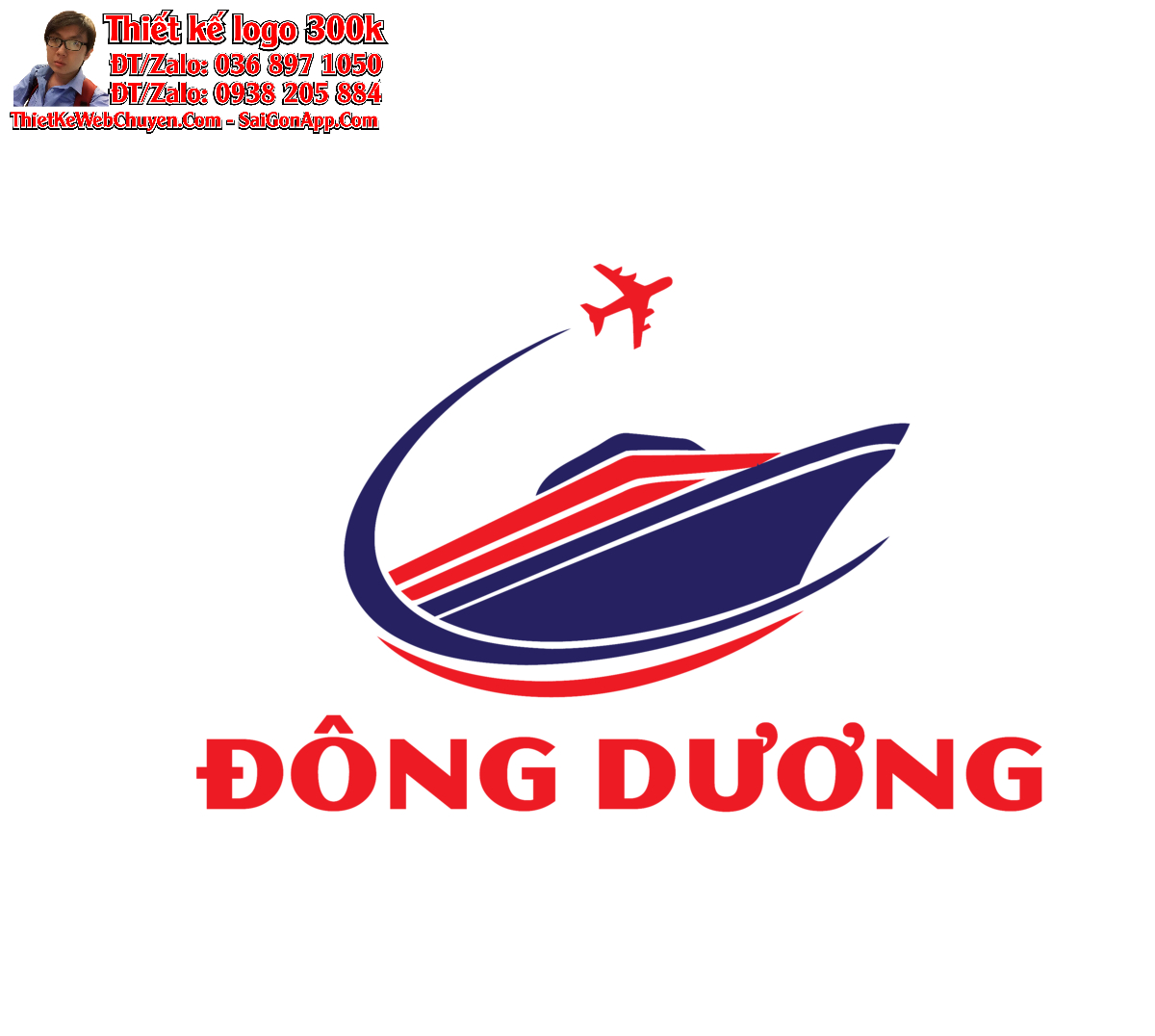 Thiết kế logo logistics Đông Dương