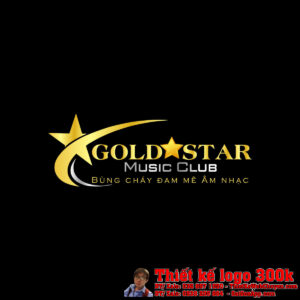 Thiết kế logo lớp dạy đàn Piano, Keyboard Band nhạc GOLD⭐STAR