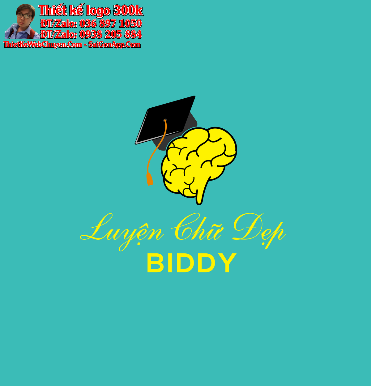 Thiết kế logo luyện chữ đẹp Biddy